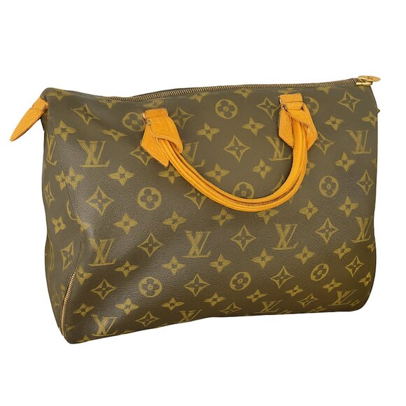 Louis Vuitton Brown Monogram Speedy 30 + lock & key